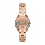 Fossil Women's Stella Three-Hand Date Rose Gold-Tone Stainless Steel Watch