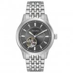 Bulova Men's Automatic Stainless Steel Bracelet Watch 96A190