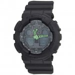 Casio Men's XL Series G-Shock Quartz 200M WR Shock Resistant Resin Color: Black (Model GA-100C-1A3CR)