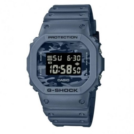 Casio DW5600CA-2 Men's G-Shock Blue Resin Strap Digital Watch