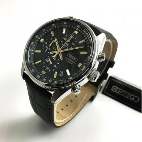 Seiko Chronograph Quartz Green Dial Men's Watch SSB385