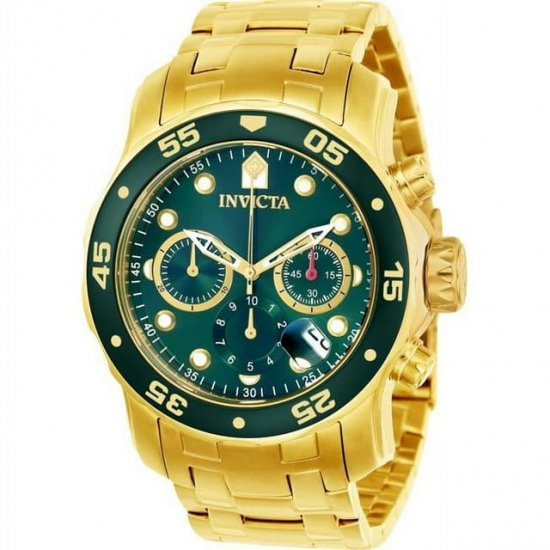 Invicta Pro Diver Chronograph Quartz Green Dial Men\'s Watch 21925