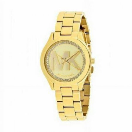 Michael Kors Women's Mini Slim Runway Gold-Tone Watch, MK3477