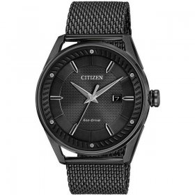 Citizen Men's Drive Weekender Sport Casual Black Stainless Steel Watch BM6988-57E