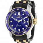 Invicta Men's 39101 Pro Diver Quartz 3 Hand Blue Dial Watch