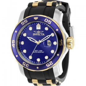 Invicta Men's 39101 Pro Diver Quartz 3 Hand Blue Dial Watch