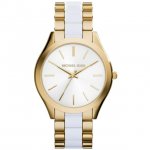 Women's Slim Runway MK4295 Gold Stainless-Steel Quartz Fashion Watch