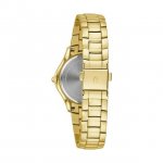 Bulova Women's Gold-Tone Stainless Steel Mother Of Pearl & Crystal Accent Watch - 98L256