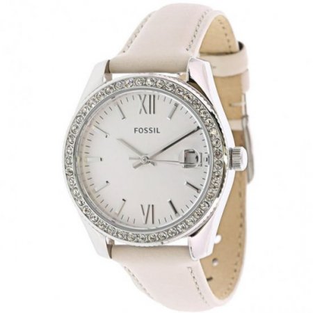 Fossil Women's Scarlette ES4555 Silver Leather Japanese Quartz Fashion Watch