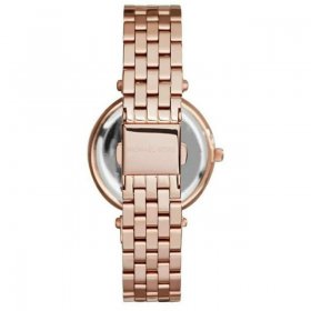 Michael Kors Women's Darci 33mm Rose Gold-Tone Steel Bracelet Case Quartz Analog Watch MK3431