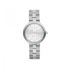 New Michael Kors Garner Steel 38 mm Silver Dial Ladies Quartz Watch MK6407