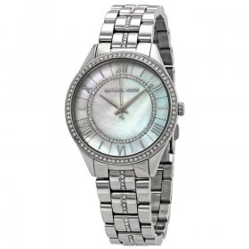 Michael Kors Lauryn Crystal Mother of Pearl Dial Ladies Watch MK3900