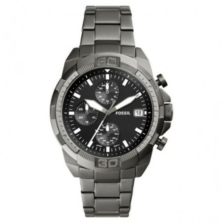 Fossil Men's Bronson Chronograph Smoke Stainless Steel Watch