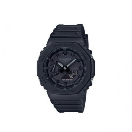 Casio Alarm World Time Quartz Analog-Digital Black Dial Men's Watch GA2100-1A1