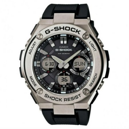 Men's G-Shock GSTS110-1A Black Stainless-Steel Quartz Watch