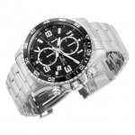 Invicta Specialty Men 45mm Stainless Steel Black Dial Chronograph Quartz Watch 37146