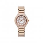 New Michael Kors Kerry 33mm Steel Mother of Pearl Dial Lady Quartz Watch MK3443