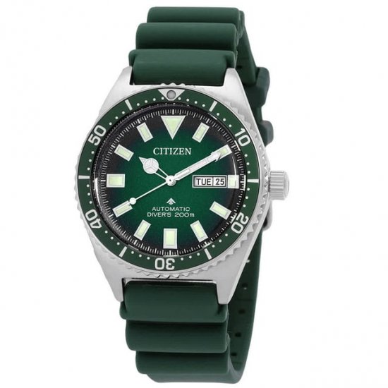 Citizen Promaster Automatic Green Dial Men\'s Watch NY0121-09X