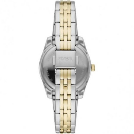 Fossil Scarlette Mini Quartz Crystal Gold Dial Ladies Watch ES4949