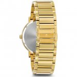 Bulova Men's Modern Gold Tone Dial Yellow Gold Steel Bracelet Diamond Watch 97D115