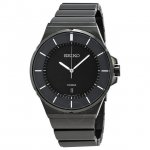 Seiko Men's SGEG21 Black Stainless Steel Quartz Watch