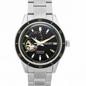 Seiko Presage Automatic Black Dial Stainless Steel Men's Watch SSA425J1