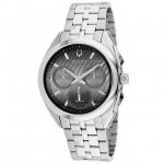 Bulova Men's Curv Black Dial Watch - 96A186