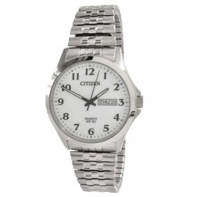 Citizen Quartz White Dial Stainless Steel Men's Watch BF5000-94A