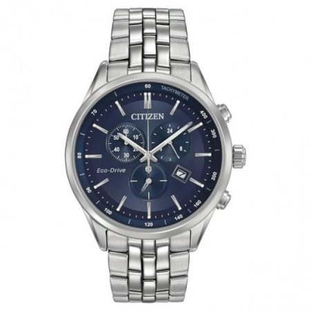 Citizen Men's Eco-Drive Chronograph Stainless Steel Watch AT2141-52L