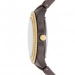 Stella Three-Hand Date Brown Ceramic Watch