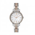 Michael Kors Sofie 36mm Two Tone Steel White MOP Dial Quartz Ladies Watch MK4458