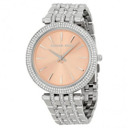 Michael Kors Women's Darci MK3218 Silver Glitter Stainless-Steel Japanese Quartz Fashion Watch