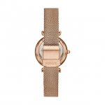 Fossil Ladies' Carlie Mini Three-Hand Rose Gold-Tone Stainless Steel Watch And Bracelet Box Set ES4443SET