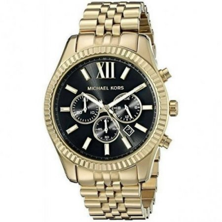 Michael Kors Men's Lexington Chronograph Gold-Tone Stainless Steel Watch 45mm MK8286