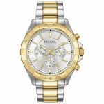 Bulova Men's Two-Tone Stainless Steel Chronograph Watch - 98A221