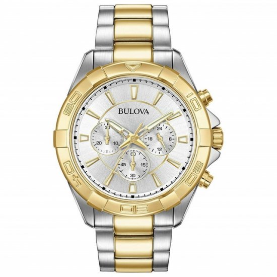 Bulova Men\'s Two-Tone Stainless Steel Chronograph Watch - 98A221