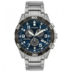 Citizen Men's Eco-Drive Perpetual Calendar Chronograph Titanium Watch BL5558-58L