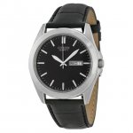 Citizen Black Dial Black Leather Men's Watch BF0580-06E