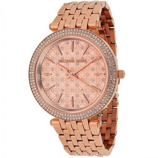 Michael Kors Women\'s Darci Rose Gold-Tone Bracelet Watch