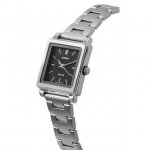 Casio Standard Analog Stainless Steel Black Dial Quartz LTP-E176D-1A Women's Watch