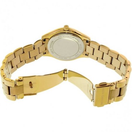 Michael Kors Women's Mini Slim Runway Gold-Tone Three-Hand Watch MK3512