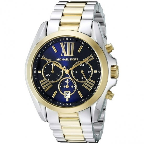 Michael Kors Men\'s Bradshaw Two-Tone Chronograph Metal Watch MK5976