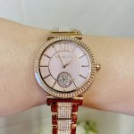 Michael Kors Abbey Quartz Crystal Pink Dial Ladies Watch MK4617