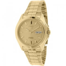 Seiko Men's 5 Automatic SNKK98K Gold Stainless-Steel Self Wind Fashion Watch