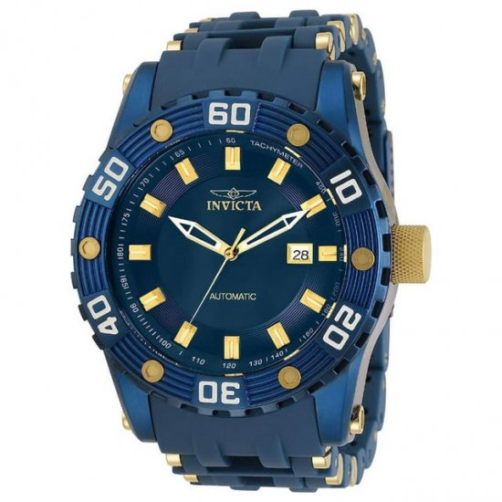 Invicta 31693 Men\'s Sea Spider Blue and Yellow Gold Bracelet Watch