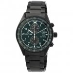 Citizen Eco-Drive Chronograph Green Dial Men's Watch CA0775-87X