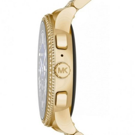 Michael Kors Access MKT5146/MKT5146R Camille Gen 6 Black Dial Gold Tone Glitz Bracelet Band Women's Smart Watch