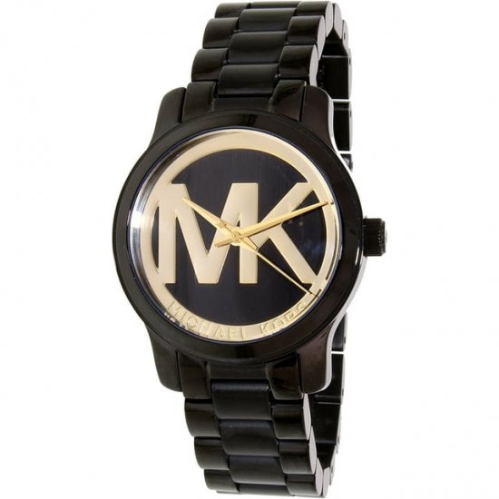 Michael Kors Women\'s Runway MK6057 Black Stainless-Steel Quartz Fashion Watch