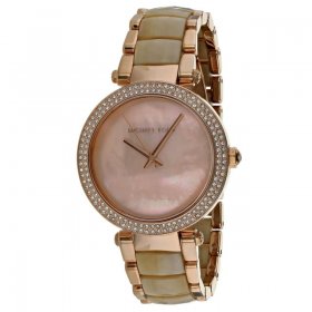 Michael Kors Women's MK6492 'Parker' Crystal Two-Tone Stainless steel and Acetate Watch