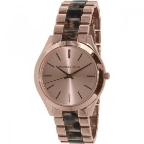 Michael Kors Women's Slim Runway Tortoise Acetate Watch MK4301